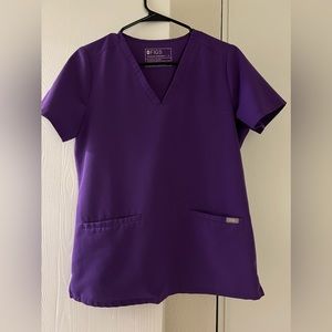 Figs Women's Casma Top in Digital grape